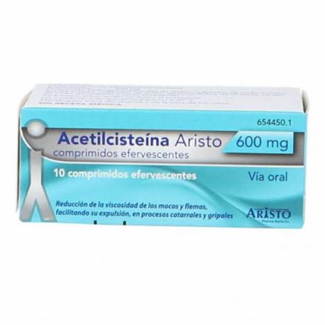 ACETILCISTEINA ARISTO 600 mg COMPRIMIDOS EFERVESCENTES