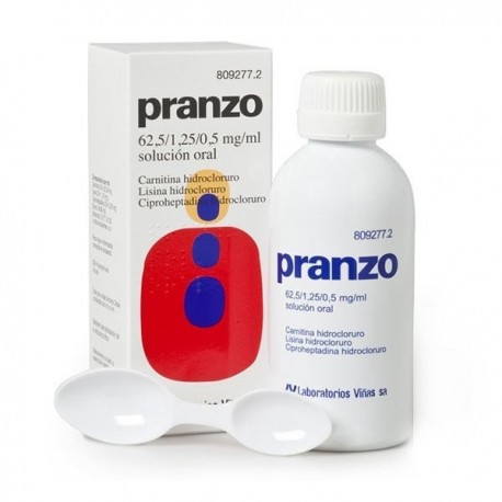 PRANZO 62,5 / 1,25 / 0,5 mg/ml SOLUCION ORAL