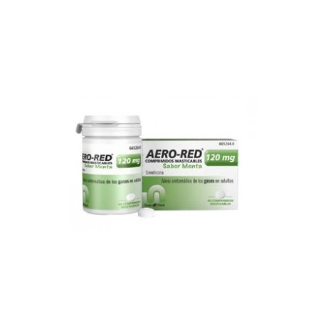 AERO RED 120 mg COMPRIMIDOS MASTICABLES SABOR MENTA