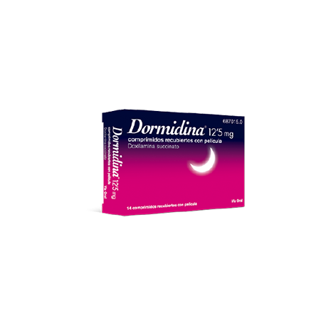 DORMIDINA DOXILAMINA 12,5 mg COMPRIMIDOS RECUBIERTOS CON PELICULA