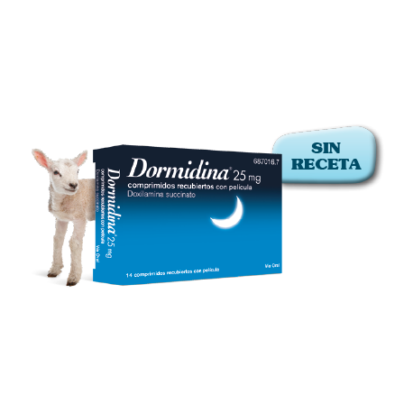 DORMIDINA DOXILAMINA 25 mg COMPRIMIDOS RECUBIERTOS CON PELICULA