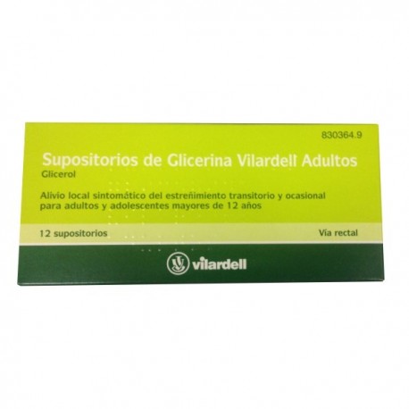SUPOSITORIOS DE GLICERINA VILARDELL ADULTOS