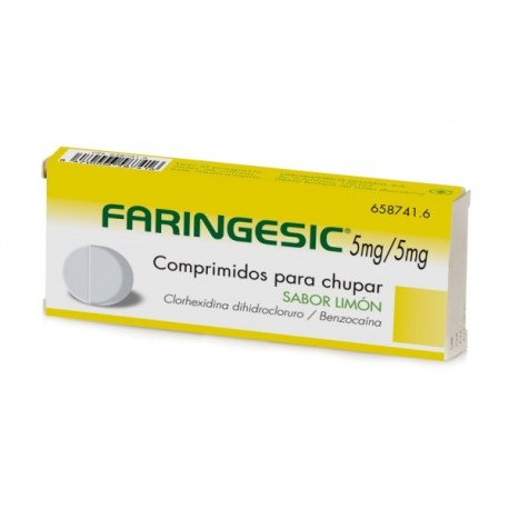 FARINGESIC 5 mg/5 mg COMPRIMIDOS PARA CHUPAR SABOR LIMON