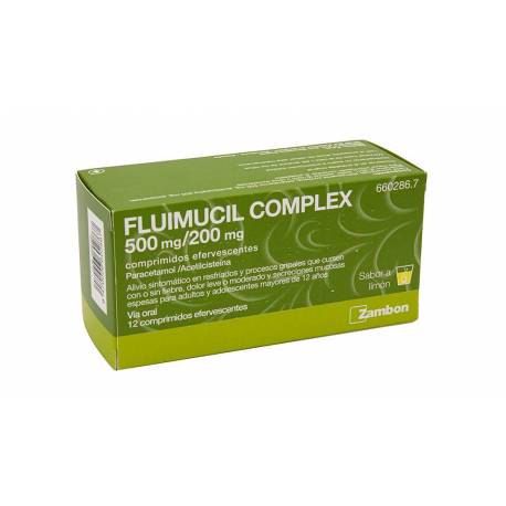 FLUIMUCIL COMPLEX 500 mg/200 mg COMPRIMIDOS EFERVESCENTES