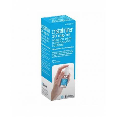 CRISTALMINA 10 mg/ml SOLUCION PARA PULVERIZACION CUTANEA