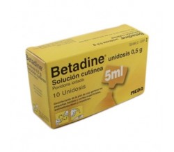 BETADINE (10% SOLUCION TOPICA 10 UNIDOSIS 5 ML )