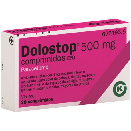 DOLOSTOP 500 MG COMPRIMIDOS