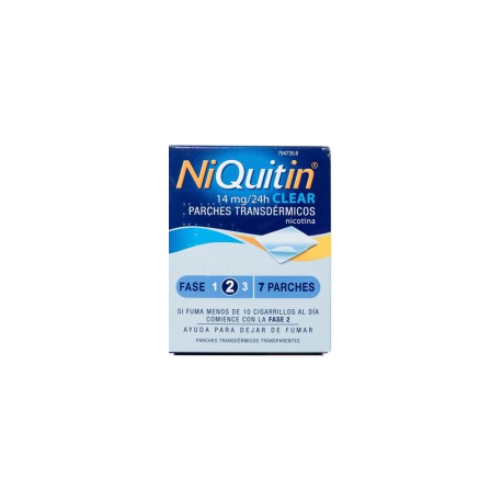 NIQUITIN CLEAR 14 MG/24 HORAS PARCHE TRANSDERMICO