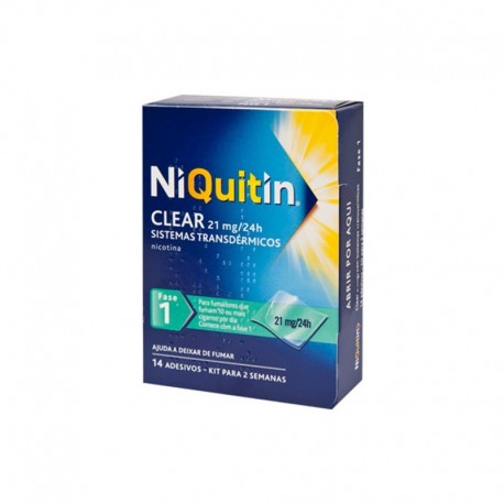 NIQUITIN CLEAR 21 MG/24 HORAS PARCHE TRANSDERMICO