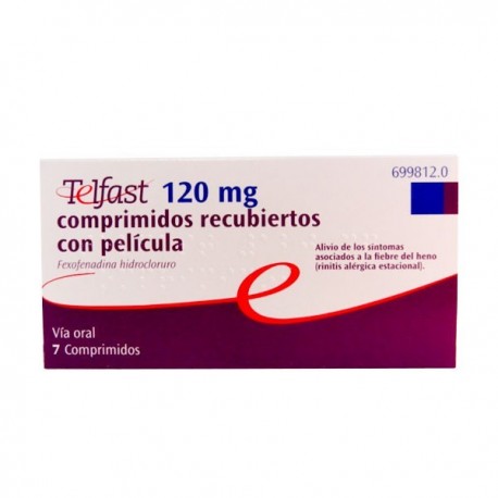 TELFAST 120 mg COMPRIMIDOS RECUBIERTOS CON PELICULA