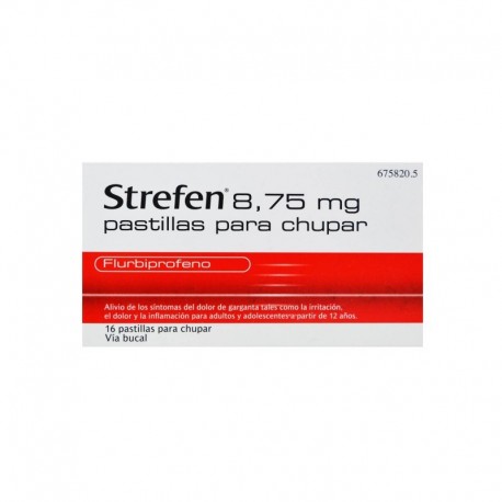 STREFEN 8,75 mg PASTILLAS PARA CHUPAR SABOR MIEL Y LIMON