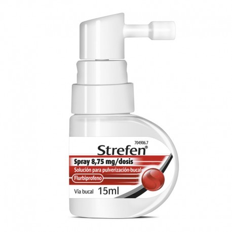 STREFEN SPRAY 8,75 MG/DOSIS SOLUCION PARA PULVERIZACION BUCAL SABOR MENTA