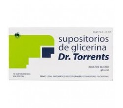 SUPOSITORIOS GLICERINA DR TORRENTS ADULTOS (3.27 G 12 SUPOSITORIOS (BLISTER) )