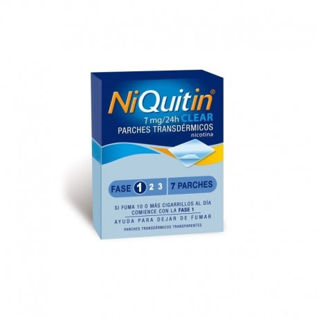 NIQUITIN CLEAR 7 MG/24 H PARCHES TRANSDERMICOS