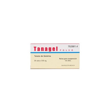 TANAGEL 250 mg POLVO PARA SUSPENSION ORAL