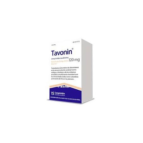 TAVONIN 120 MG COMPRIMIDOS RECUBIERTOS CON PELICULA