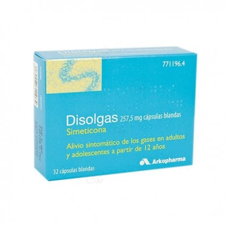 DISOLGAS 257,5 mg CAPSULAS BLANDAS.