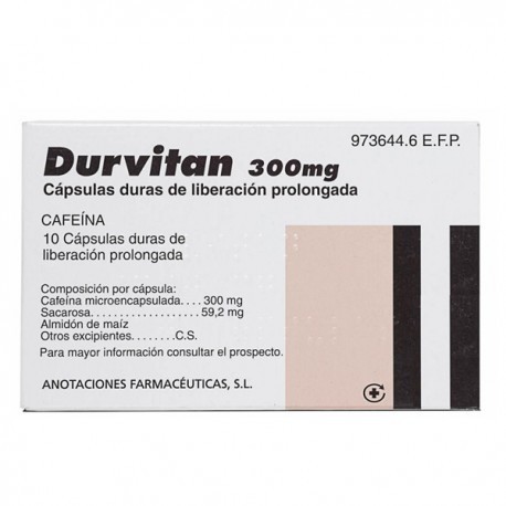 DURVITAN 300 mg CAPSULAS DURAS DE LIBERACION PROLONGADA