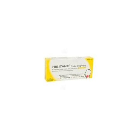 HIBITANE 5 mg/5 mg COMPRIMIDOS PARA CHUPAR SABOR LIMON