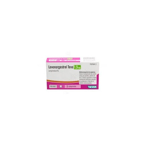 LEVONORGESTREL TEVA 1,5 MG COMPRIMIDO EFG