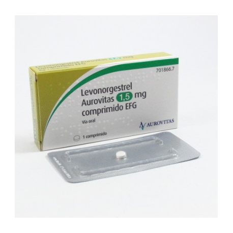 LEVONORGESTREL AUROVITAS 1,5 MG COMPRIMIDO EFG